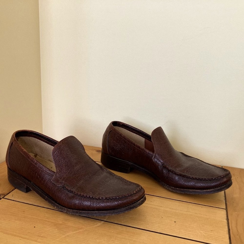 Dack Antelope Leather Loafers Men's Dress Shoes Vintage Bespoke Made in Canada